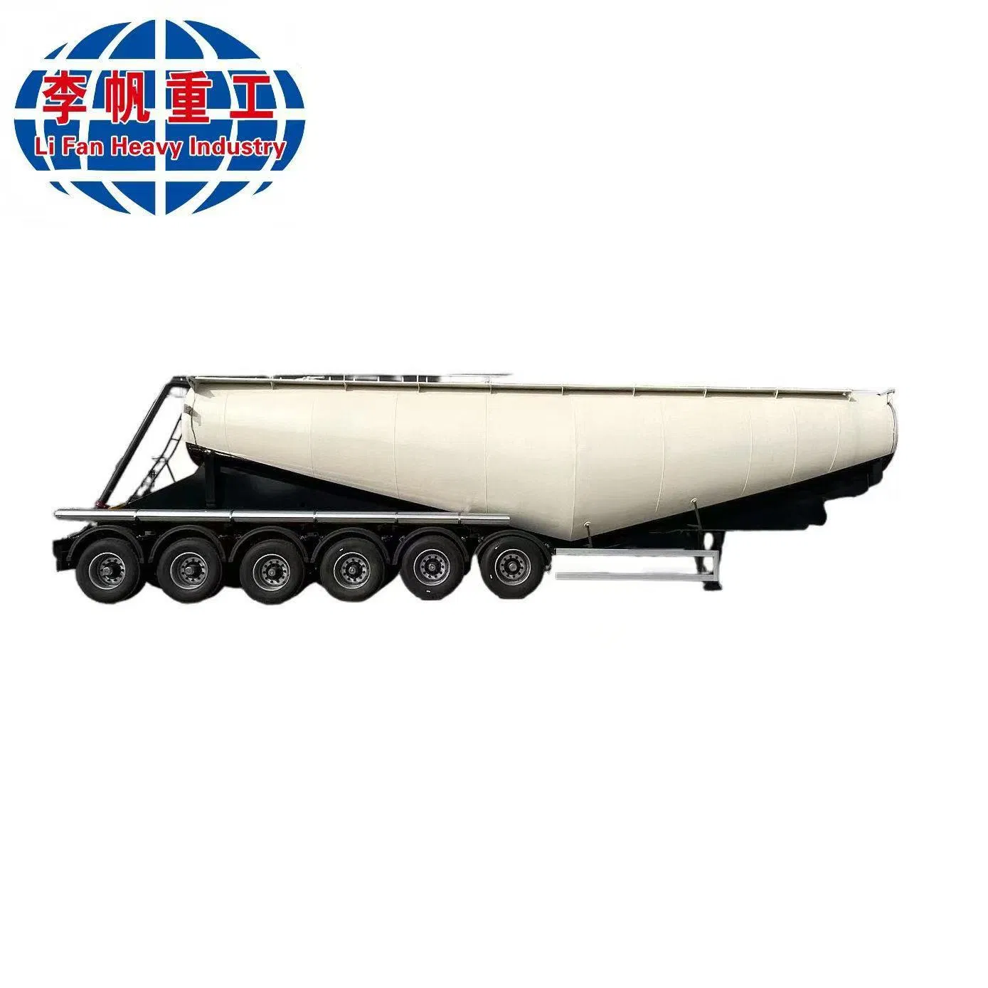 3/4/5/6 Axles Safe Powder Tank Semi Trailer with Advanced Pressure Control System High Strength Steel Body Anti-Explosion Design for Bulk Cement Transport