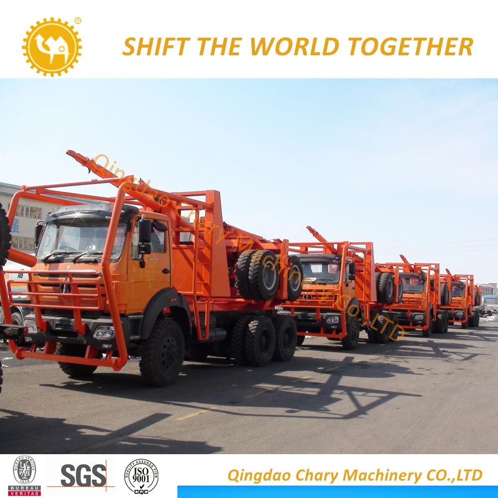 Beiben 3 Axles Wood Semi Trailer Logging Delivery Truck