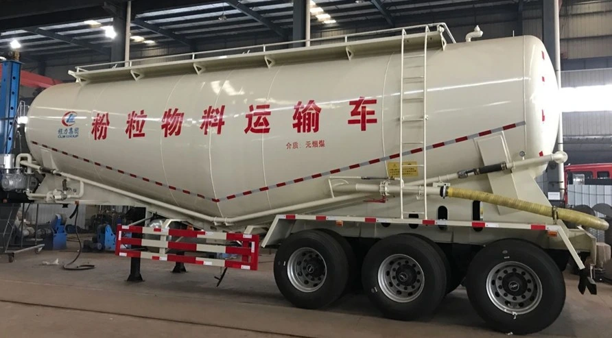 3 Axle Bulk Cement Bulker Tanker Trailer Bulk Tanker Powder Transport Trailer Mixer Combo Truck with Tank Cement Bag Trailer and Truck Manufacture Directly Sell