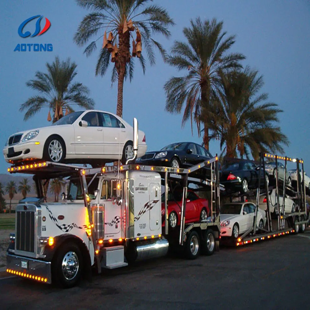 2axle 3axle 4axle Car Transport Hauler Semitrailer Car Carrier Delivery Double Deck Truck Trailer