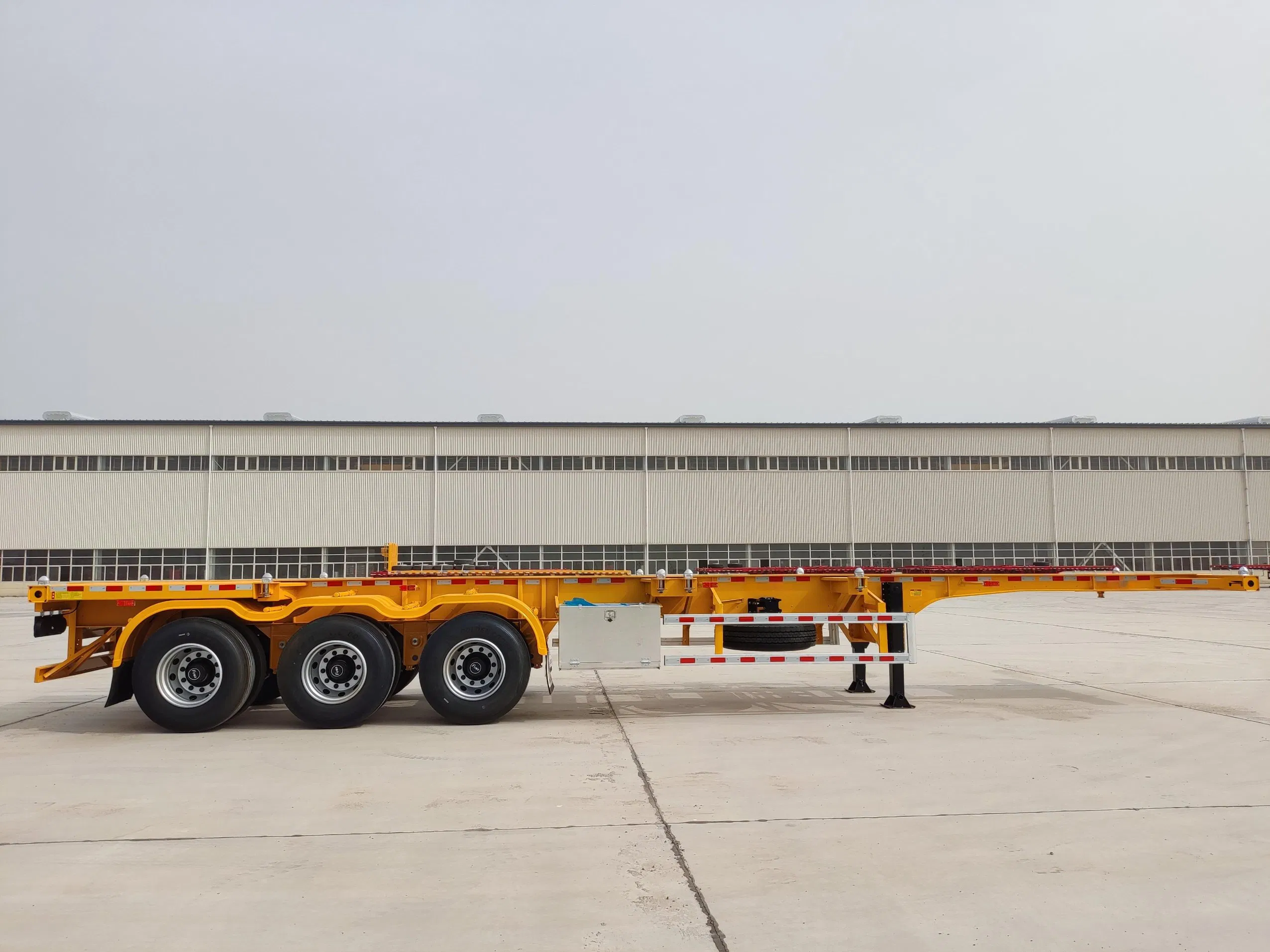 Hot Sale 2 Axles 20FT Container Transport Skeleton Chassis Semi Trailer for Logistics Shipping