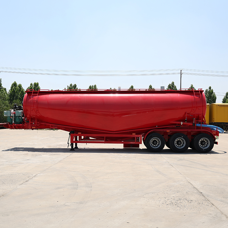 2 3 4 Axles 40cbm Bulk Power Cement Tank Trailer 40ton 50ton V Type Fly Ash Cement Bulker Silo Tanker Semi Truck Trailer