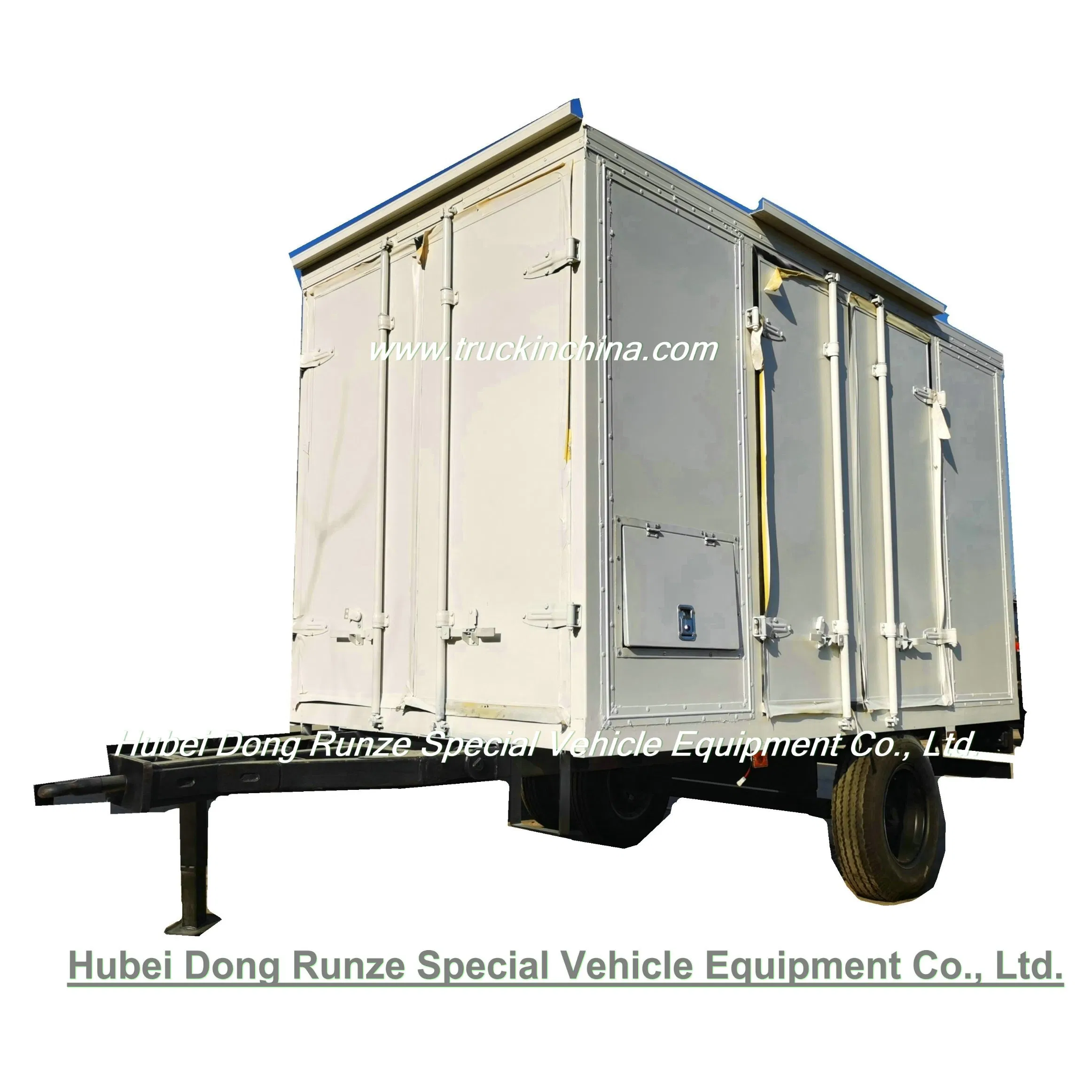 Customized Heat Insulation Box Draw Bar Trailer (3T - 8Ton Van Refrigerated vehicle Trailer Or Truck Semi-Trailer)