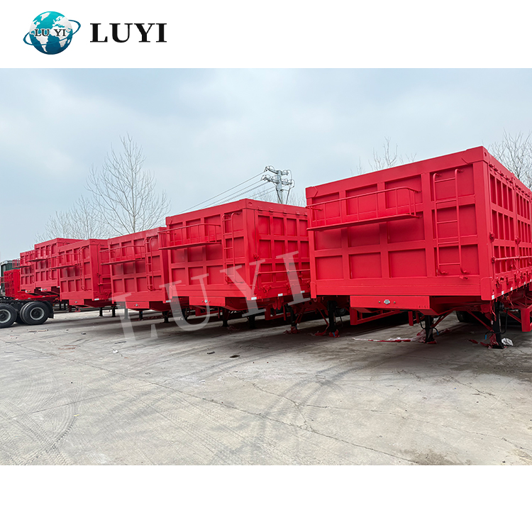 Quarry and Aggregate Transport Specialist: High-Capacity Side Tipper Semi-Trailer with Fast Tipping