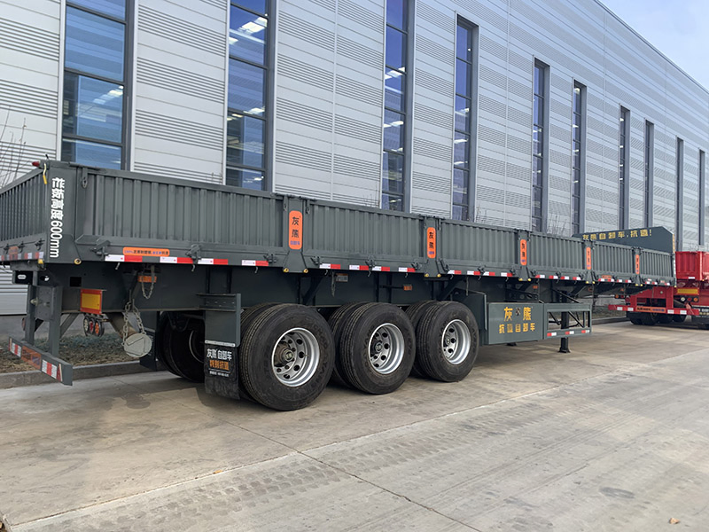 Vehicle Master 3 Axles Hydraulic Side Dump Tractor Semi Trailer Tipper Truck Dumper Tipper Semi Trailer for Sale