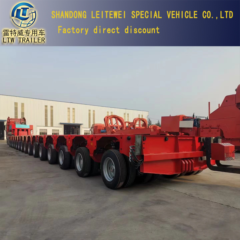 Large Heavy Duty Truck 150ton 200tons Transformer Hydraulic Equipment Modular Trailer