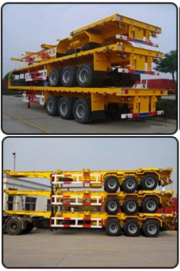 20 FT to 40 FT Extendable Sliding Skeletal Container Chassis Steel Customized Truck Trailers Skeleton Semi Trailer