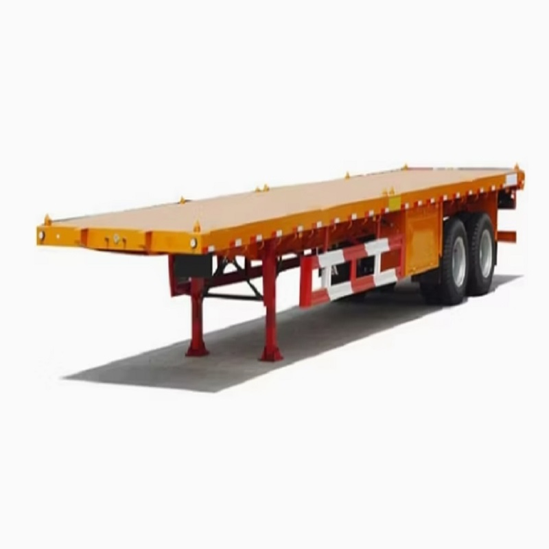40tons 60tons Flatbed/Platform Container Cargo Transport Semi Truck Trailers
