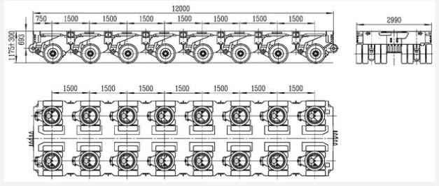 Heavy Duty Hydraulic Modular Trailer