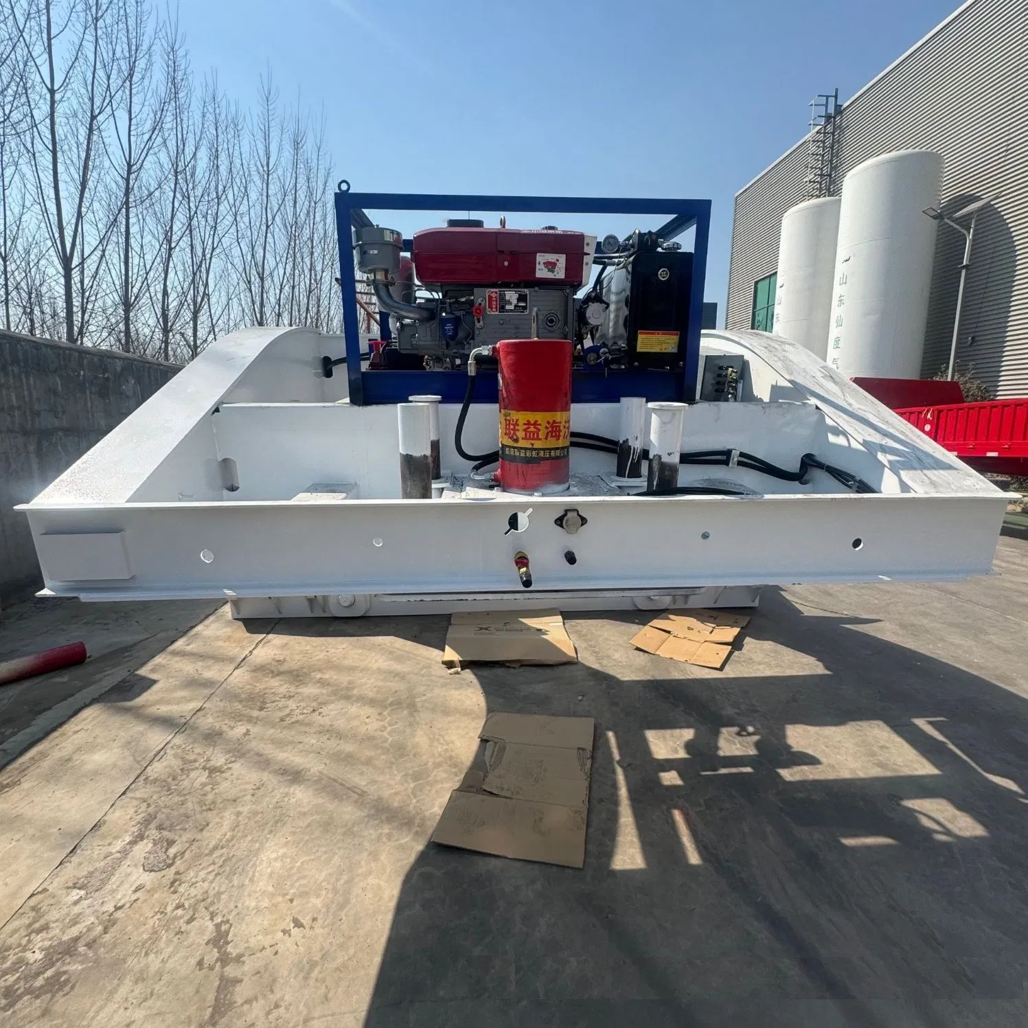 Gooseneck Flat Truck Lowboy Low Bed Trailer Shipping Container 100 Ton Lowbed Log Semi Trailer