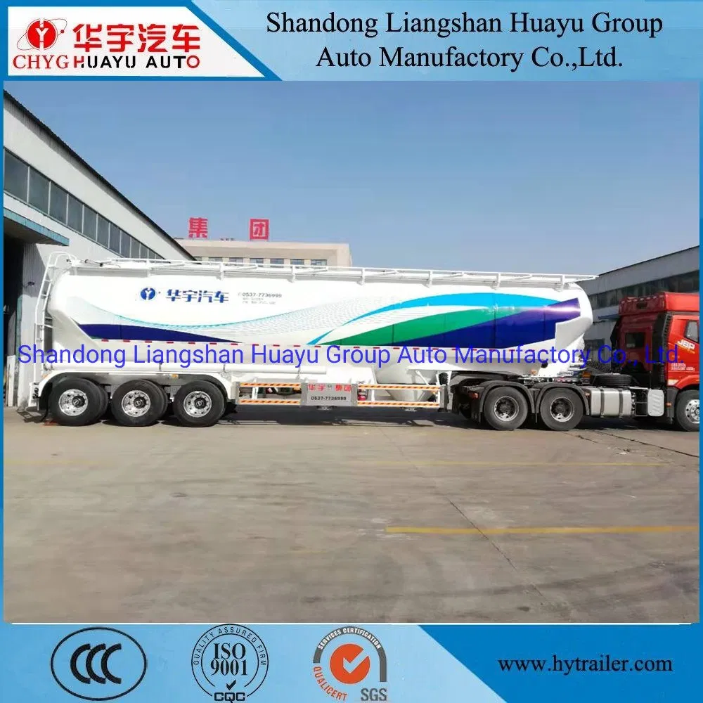 3 Axle 30/40/50 T/Ton Bulk Cement/Fly Ash/Flour/Powder Material Transport Tank/Tanker Semi Trailer