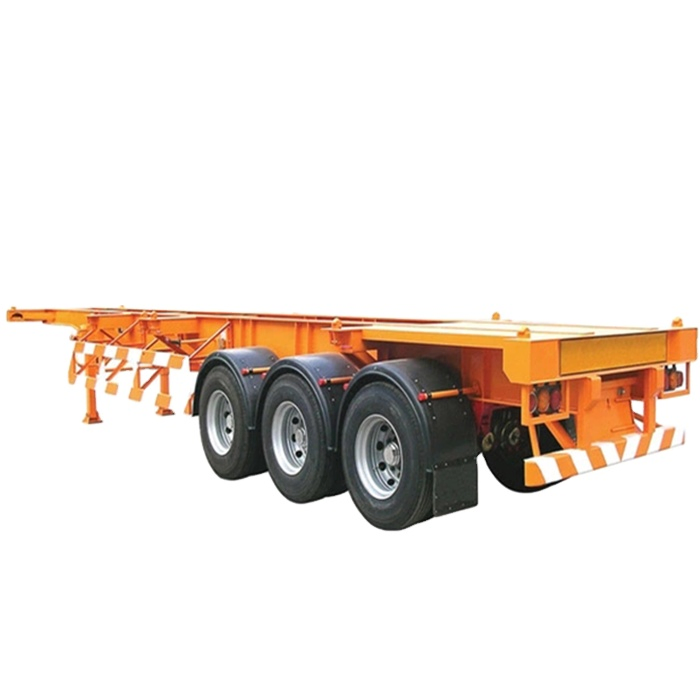 Vehicle Master 3 Axles 60 Ton Skeleton 40 45 FT Skeletal Shipping Container Chassis Semi Truck Trailer Skeleton Semi Trailer