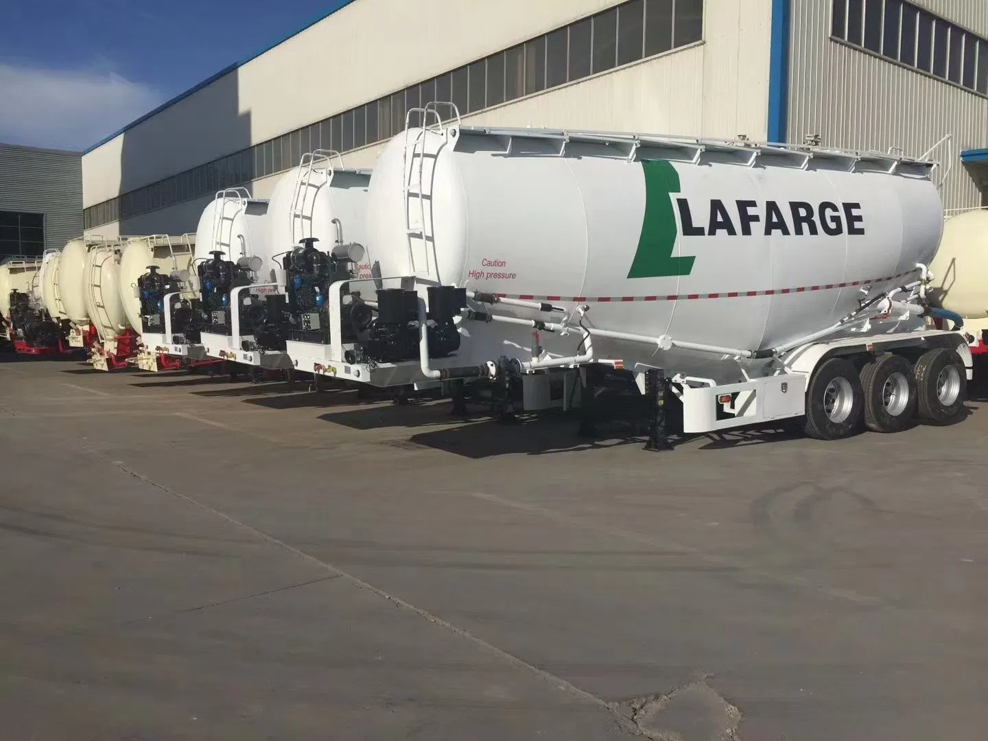 100% New Weichai V-Tape Tank Truck Trailer Bulk Cement High Quality Product Truck Trailers
