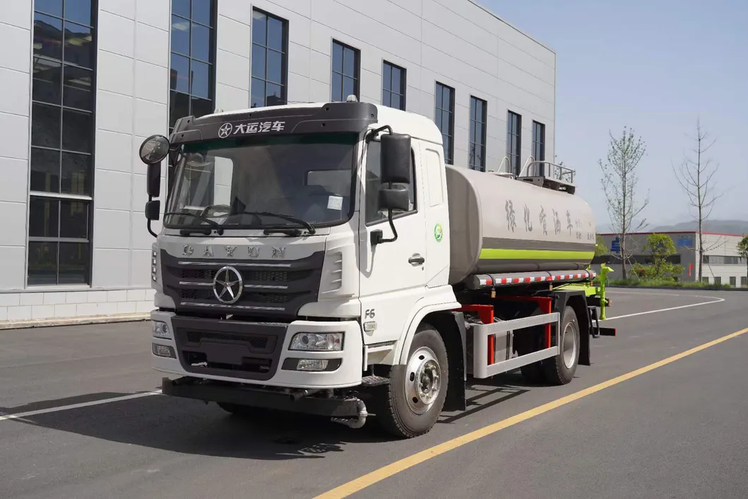 Water Sprinkler Truck Front View