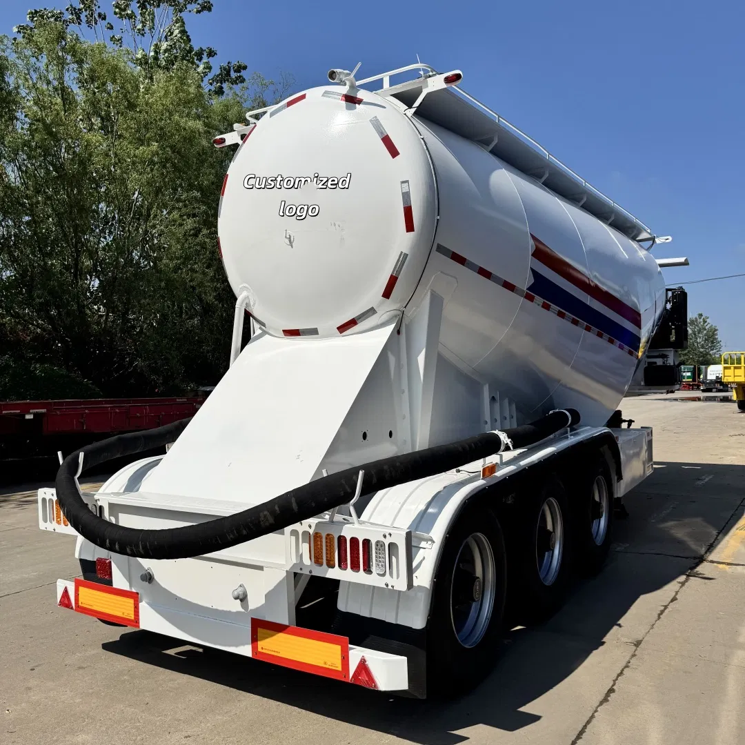 Heavy Duty 3 Axle Steel Semi Trailer Bulk Cement Tanker Bulker Silo for Sale for Cement Powder Transportation