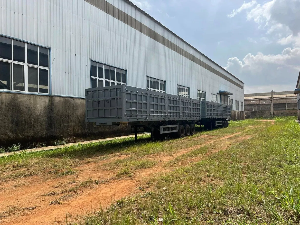 Factory Customized 2 3 Axles Auto Vehicle Transport Transportation Side Tipper Dump Hydraulic Mechanical Lifting Towing Double Deck Drop Carrier Semi Trailer