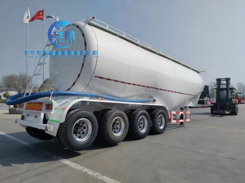 Hot Sale 3 Axles Bulk Powder Transport Grain Animal Feed Tanker Cement Truck Semi Trailer
