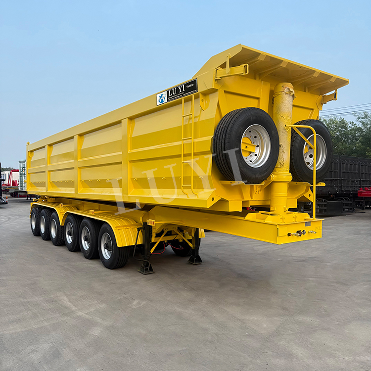 3/4/5/6axle Construction-Grade Rear Dump Best-Selling Semi- Trailer Dump Transport Truck Trailers Rear-Tipping Dump Trailer