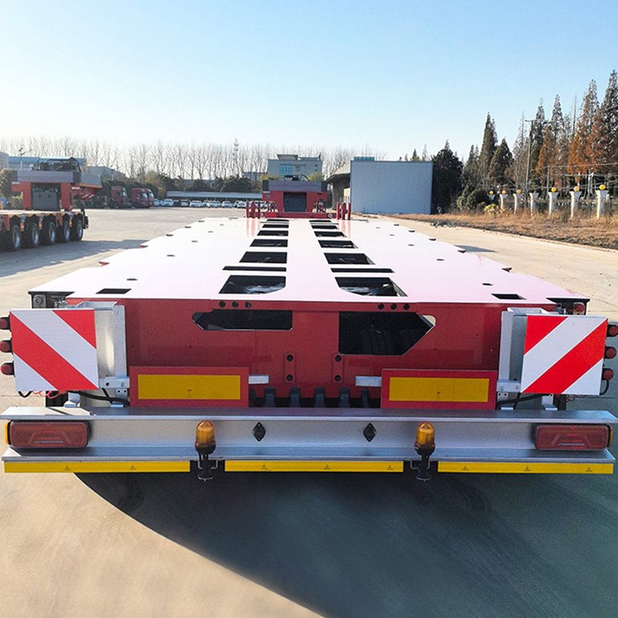Gooseneck Flatbed Low Bed Transport All Terrain Truck Towing Semi Trailer Heavy Duty Industrial Marine Dump Hydraulic Modular Truck Trailer