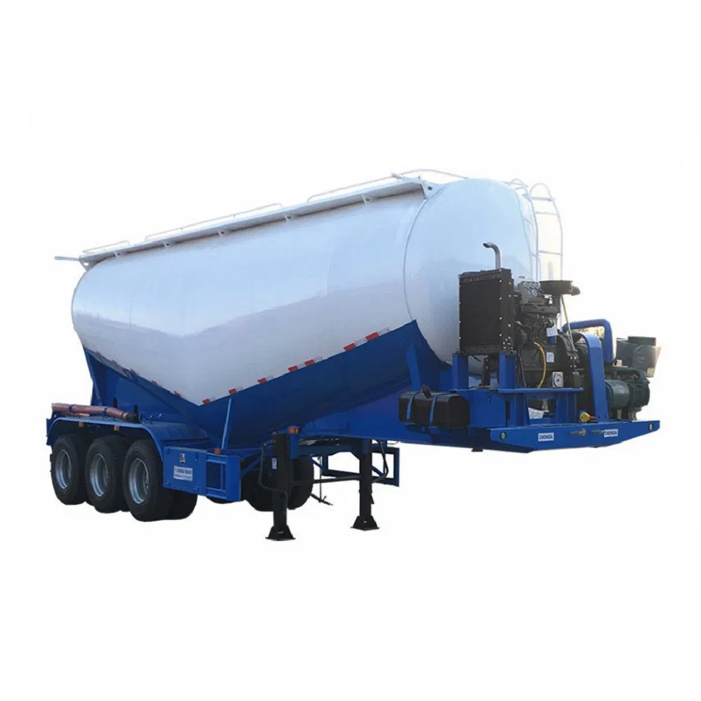 3 Axle 40 50 60 Ton W V Shape Dry Bulk Cement Tanker Semi Trailer Transport Powder Bulker Tank Truck Semi-Trailer for Sale