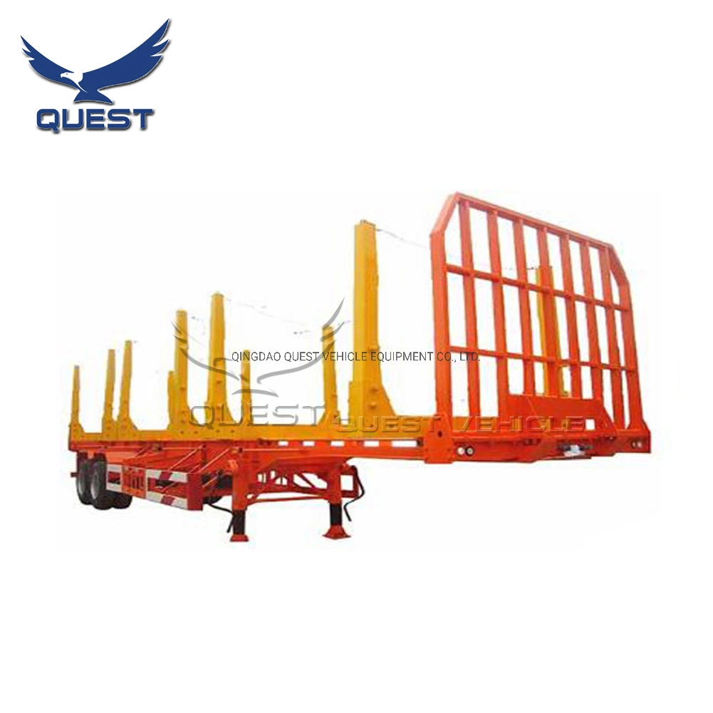3 Axle 50ton Timber Transporting Logging Semi Trailer Truck Trailer