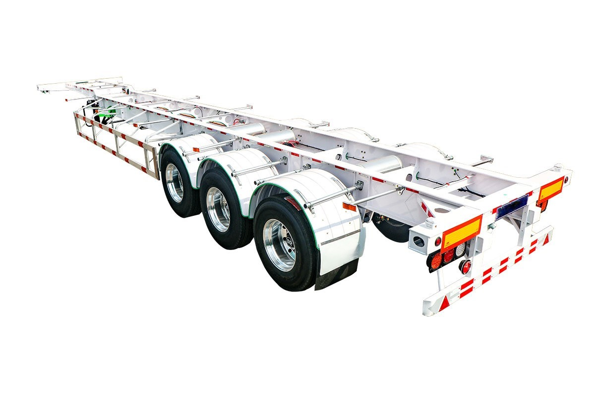 2/3/4axle Container Shipping Semi-Trailer Chassis Skeleton/Skeletal Light Truck Trailer
