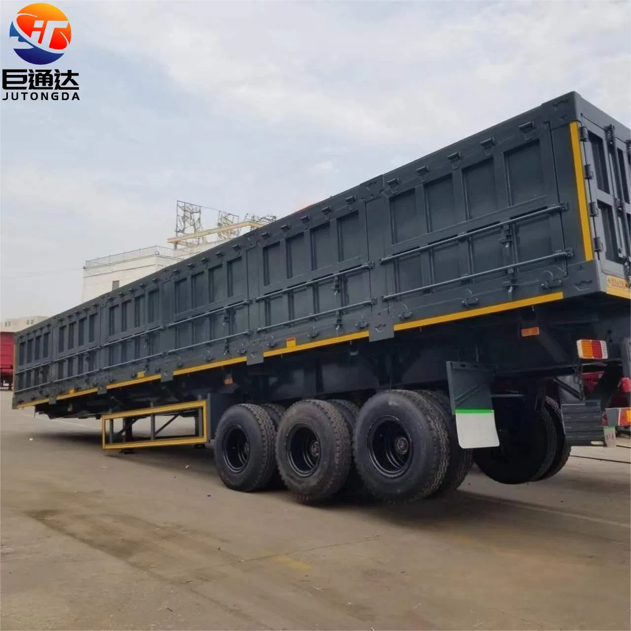 China Hydraulic Side Dump Lorry Trailer Side Dump Tipper Semi Trailer