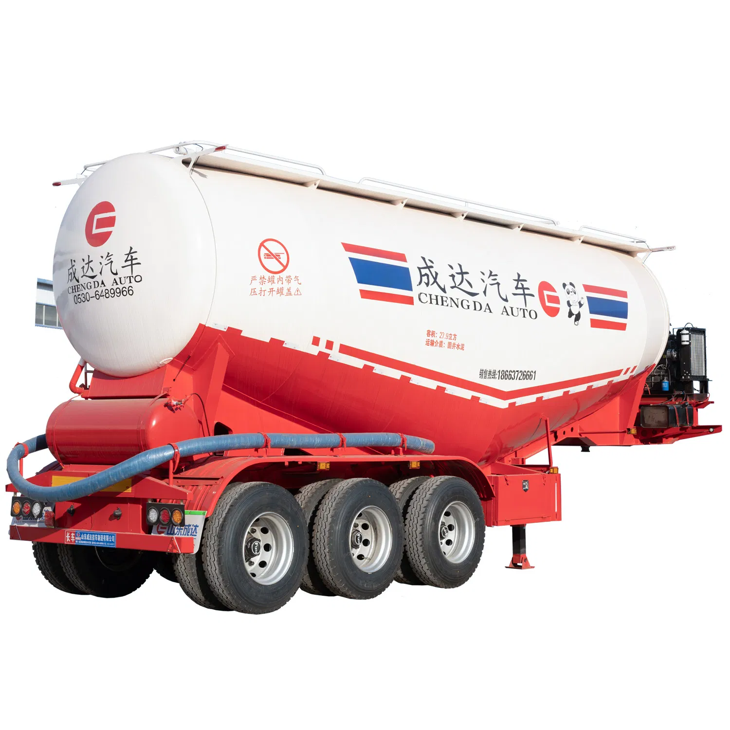 60ton 50cbm Lime Powder Transport Tanker