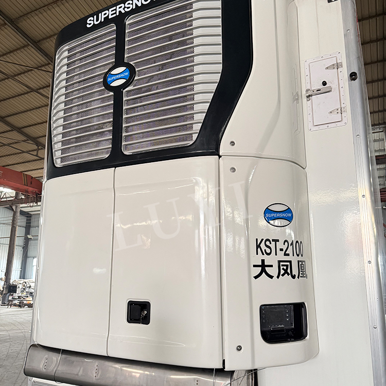 Factory 50 T Trailers 3 Axle Refrigerator Truck Dry Van Cargo Refrigerated Trucks Box Semi Trailer