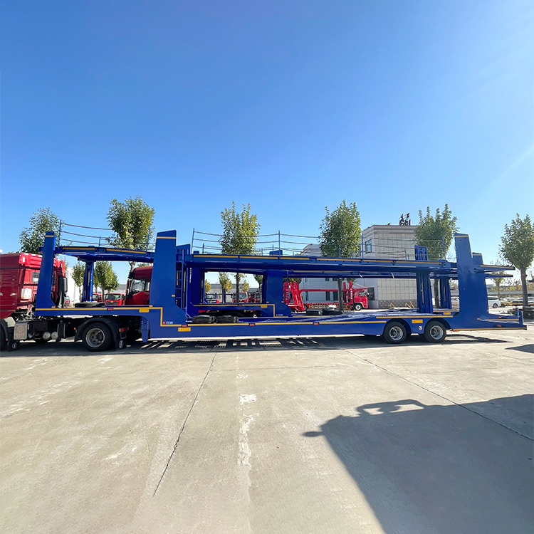 China Factory Nice Quality European Standard Double Deck Hauler Trailers Transport Car Manufacturers Car Carrier Trailer