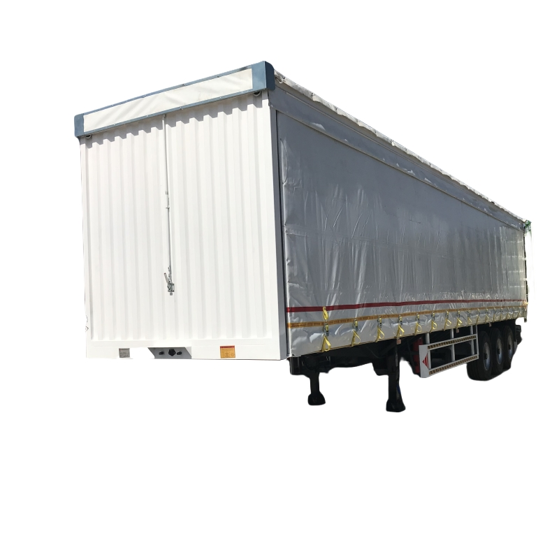Manufacture BPW Axle 3 Tarparlin Van Truck Dry Cargo Carrier Semi Trailer