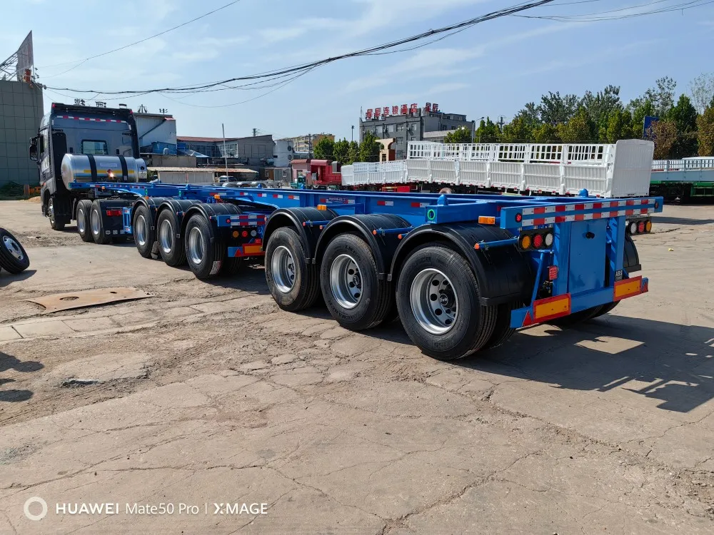 Skeleton Trailer Axle View