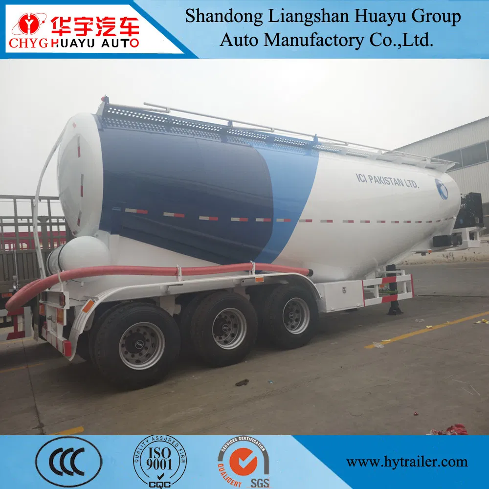 3 Axle 30/35/40/45cbm Bulk Cement/Fly Ash/Flour/Powder Material Transport Tank/Tanker Semi Trailer