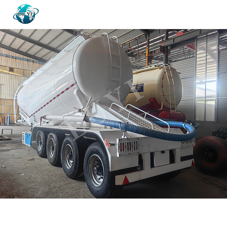 40ton Bulk Cement Tank Trailer Fly Ash Cement Bulker Carrier Tanker Semi Truck Trailer Dust Material Transport Vehicle