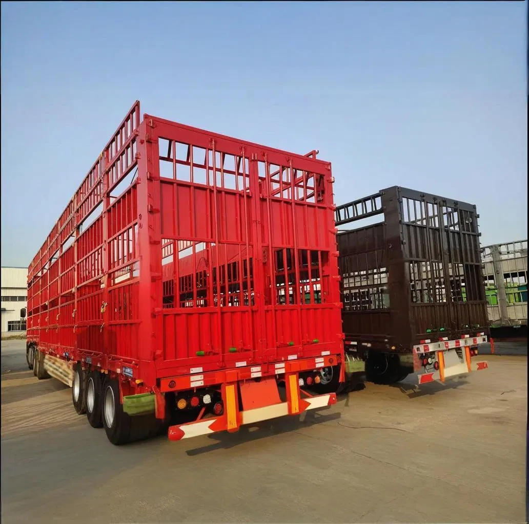 3 Axles Stake Fence Cargo Semi Trailer for Livestock/Cattle/Poultry Animal Transport
