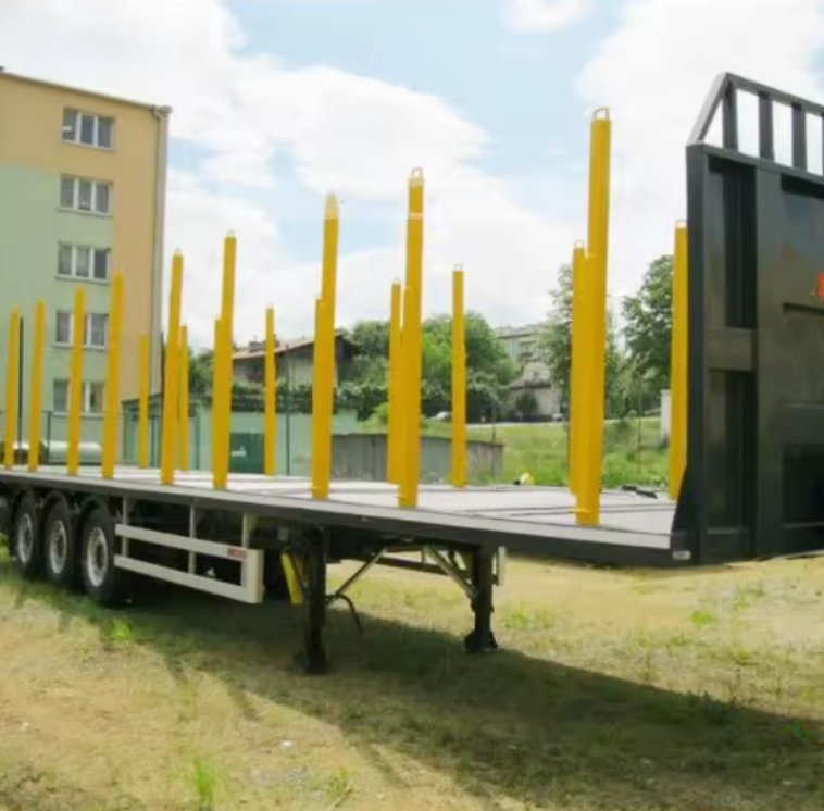 20FT 40FT Flatbed Semi Trailer Logging Wood Timber Semi Trailer