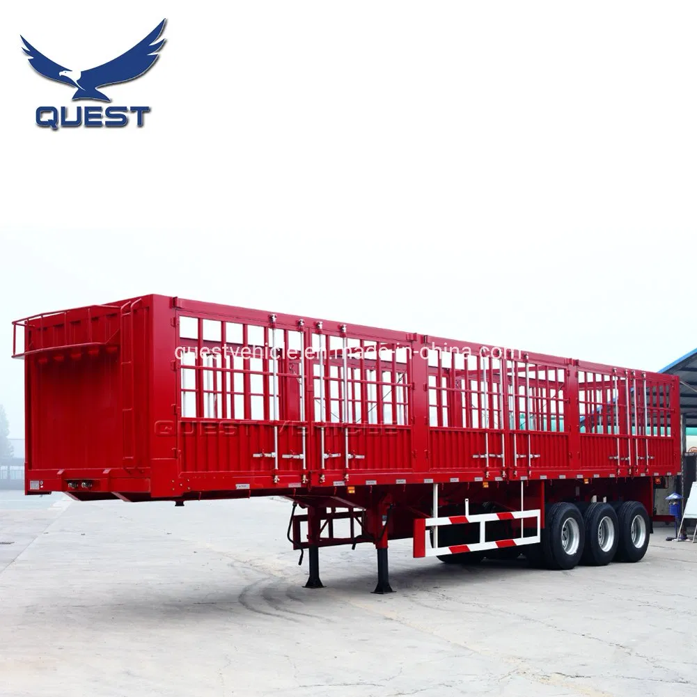 High Quality Side Door Livestock Utility Fence Semi Trailer