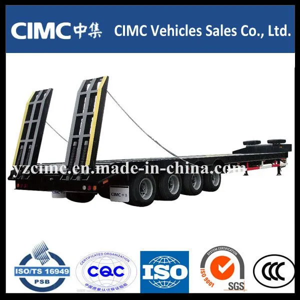 Low bed truck trailer