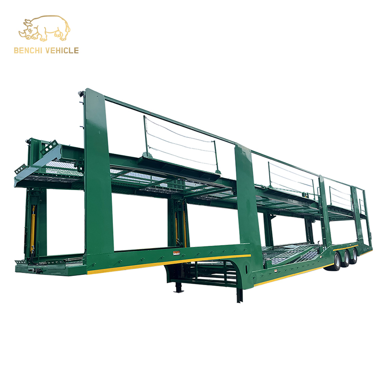 8 Car Carrier Truck Semi Trailer Sudan Vehicle Car Transport Trailer