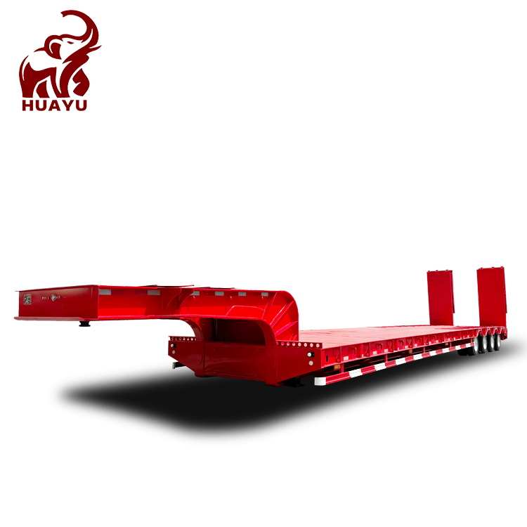 Huayu Fuel Diesel Oil Cement Semi Bulk Tanker Trailer Lowbed Flatbed Trailer