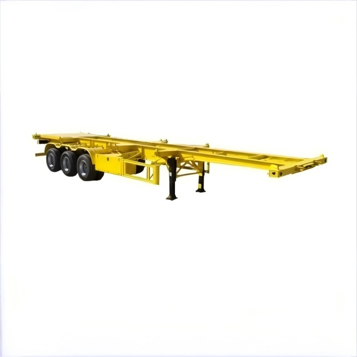 Factory Direct 20FT 40FT 45FT 2 Axle 3 Axles Gooseneck Skeleto 12 Sets Twist Lock Skeleton Skeletal Semi Truck Trailer Semi Trailer for Container