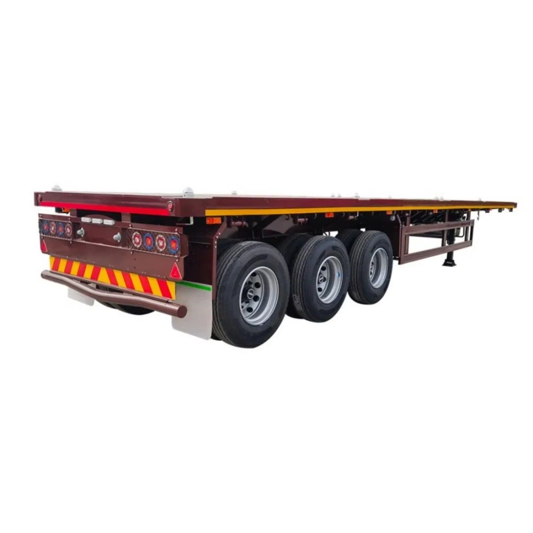 Used New Timber Logging Transport Flatbed Semi Trailer for Sale