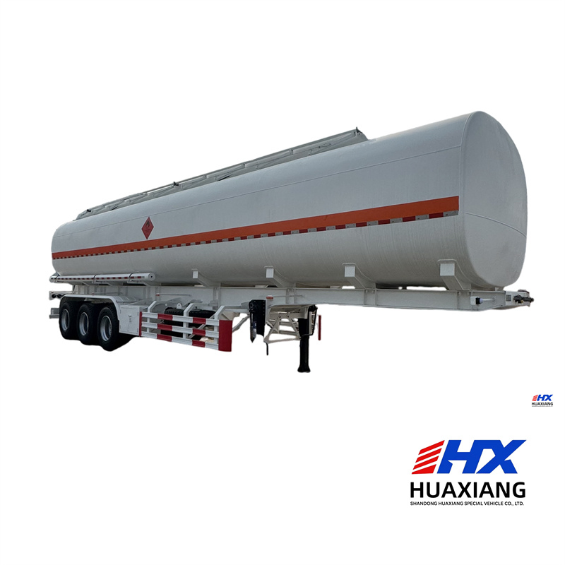 Aluminum Oil Tank Trailer 35000 Liters 40 Tons Fuel Tanker Trailer