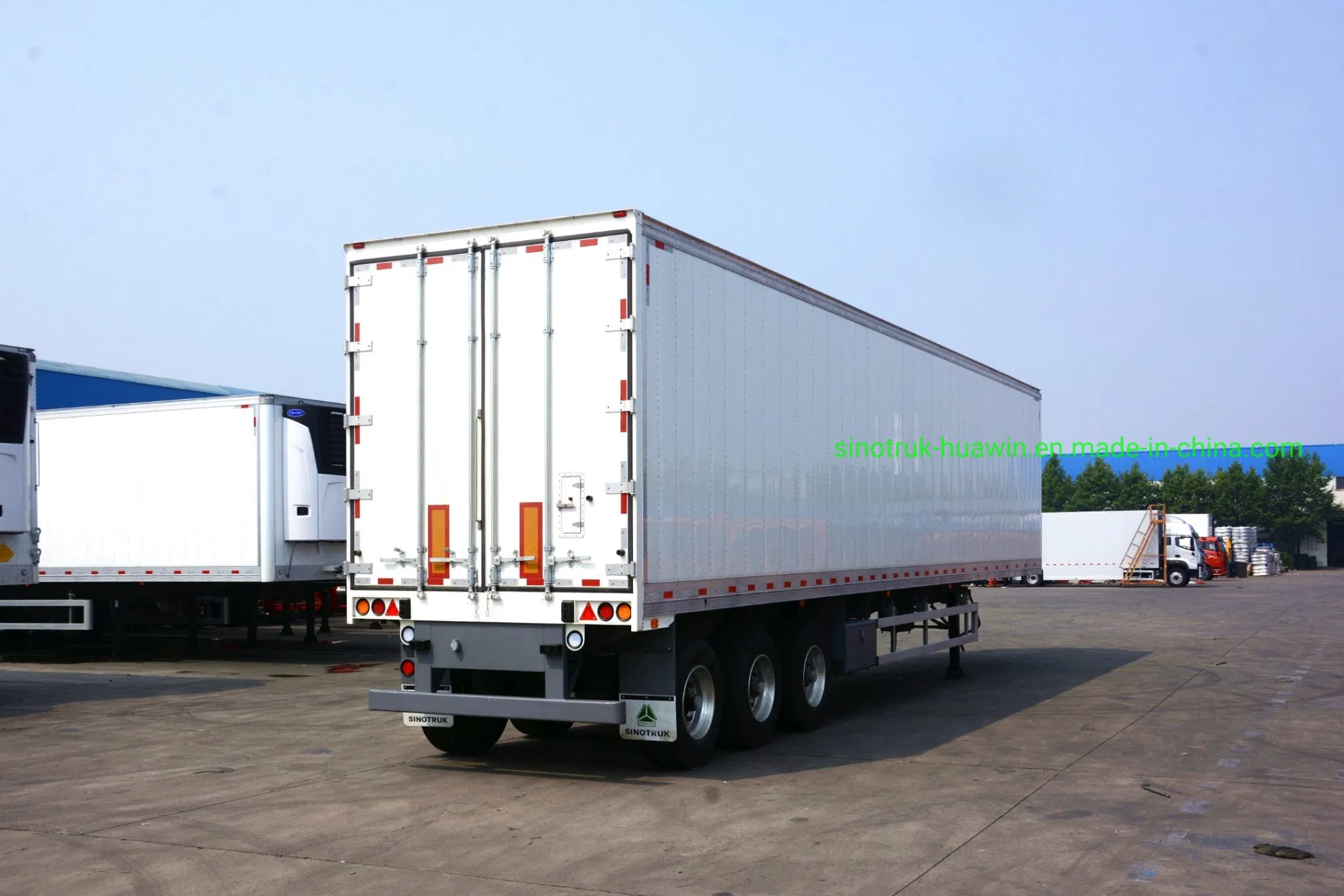 45 Feet 3 Axles Fish Carrier Refrigerated Refrigerator Food Van Freezer Semi Trailer