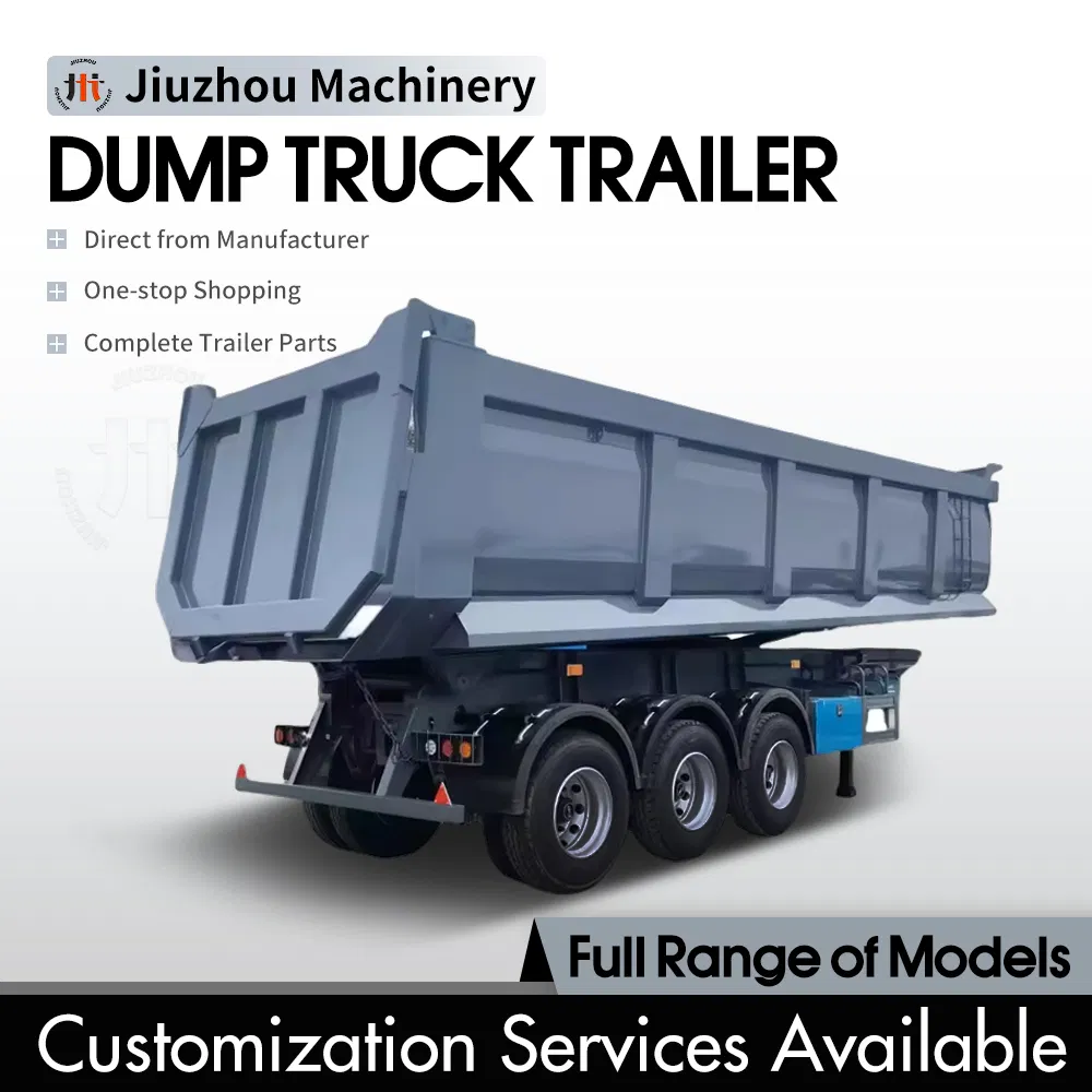 Hundred Ton King Dump Trucks for Transporting Sand, Gravel and Dirt Trucks Made in China This Is The Most Popular Semi-Trailer in The United States.