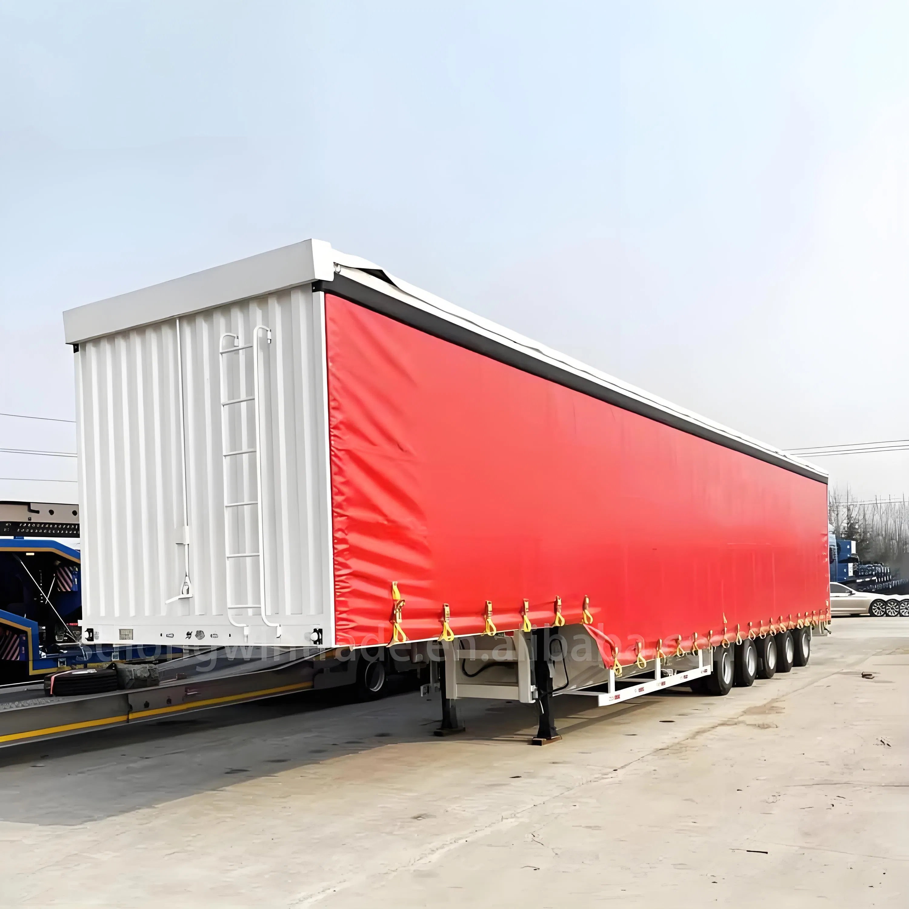 Stylish Semitrailer Truck Trailer Side Curtain Accessories Semitrailer 12m Long Side Curtain Van Box Semi Trailer