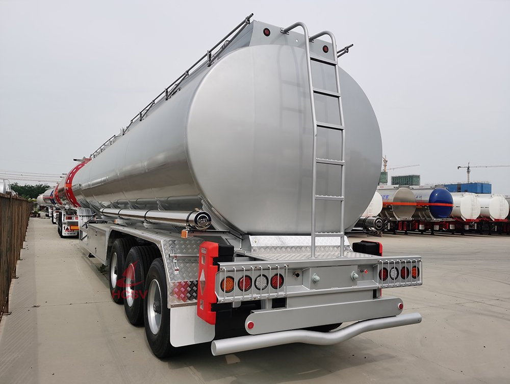 High Quality Brand Hcsv Fuel Oil Aluminum Alloy Tank Truck Semi-Trailer