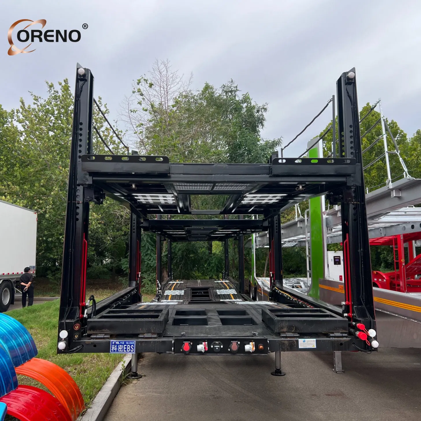 New 2/3/4 Axles 50/60/70/80t Steel Double Deck Heavy Truck 8 10 Car Transport Trailer Car Hauler Trailer Car Carrier Truck Semi Trailer for Transport Car