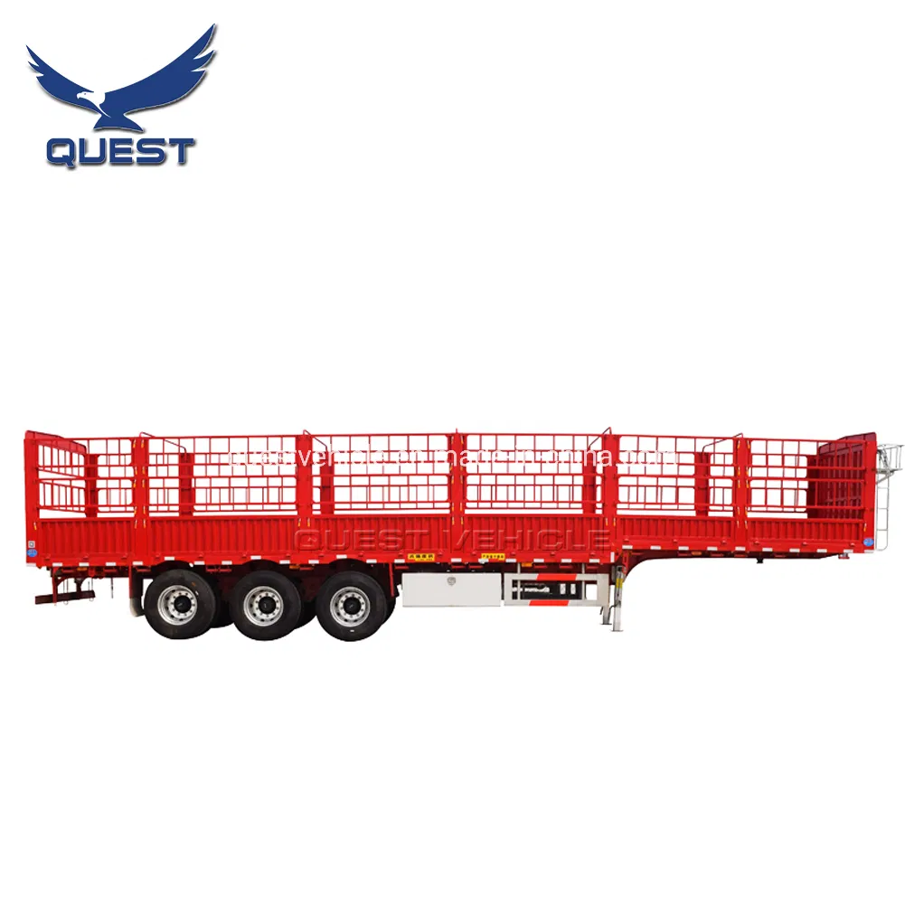High Quality Side Door Livestock Utility Fence Semi Trailer