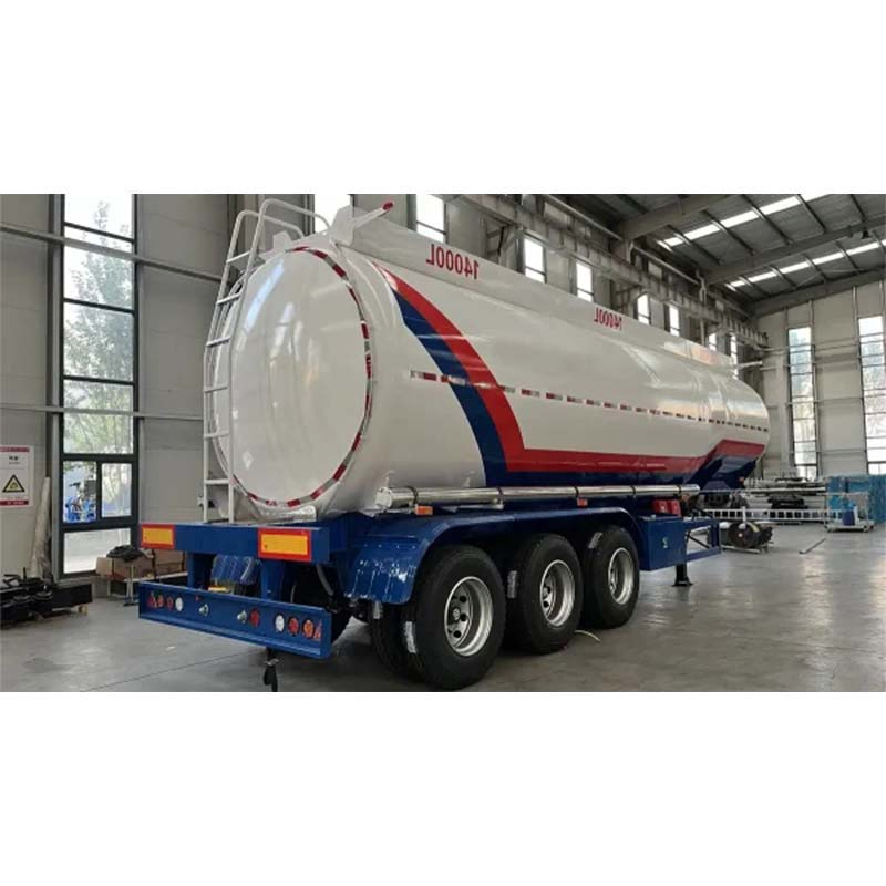 Semi Trailer Fuel Tank for Seaport Container Ship Fueling 3 Axle Oil Fuel Tank Semi Trailer